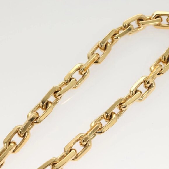 LOUIS VUITTON Necklace LV Edge Chain Cadena GP Necklace Gold - Picture 13 of 16